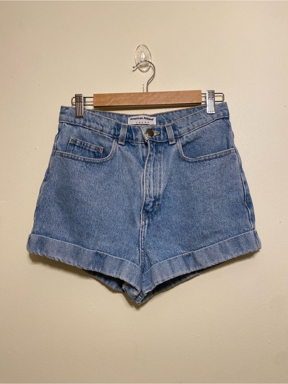 American Apparel Light Blue Denim Shorts . Size 28